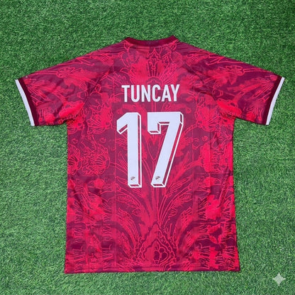 Camiseta de fútbol retro legendaria de Turquía de Tuncay Şanlı #17