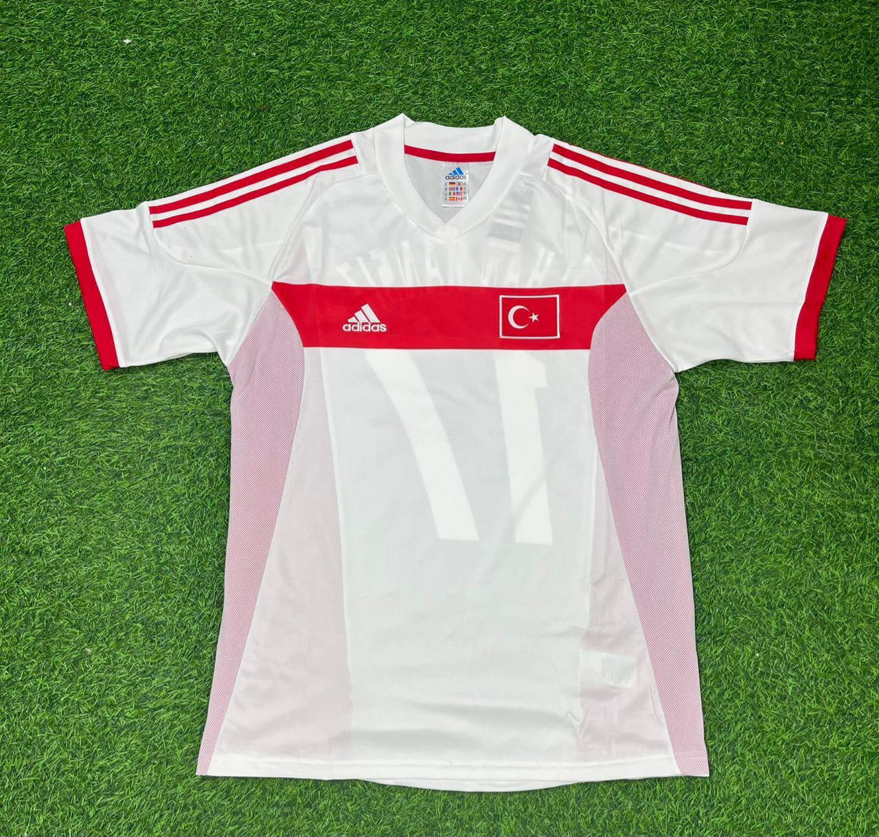 Alpay Ozalan Türkiye 2002 World Cup White Retro Football Jersey