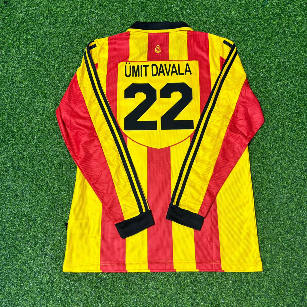 Maillot de football rétro à manches longues Ümit Davala Galatasaray 1999-2000