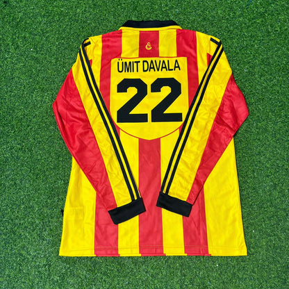 Ümit Davala Galatasaray 1999-2000 Langarm Retro Fußballtrikot