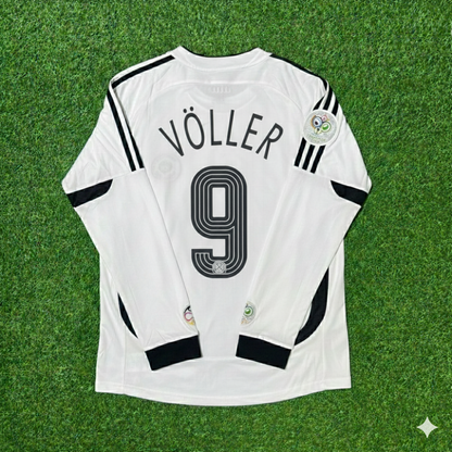 Rudi Völler Germany World Cup Long Sleeve White Retro Football Jersey