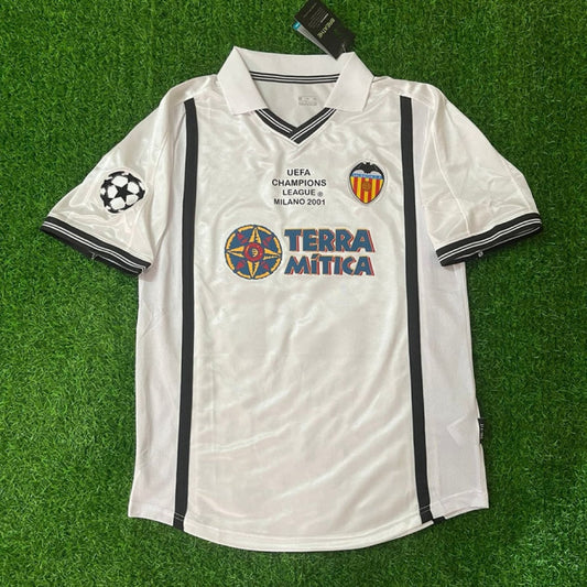 Valencia 2001 Milano Champions League Final Retro Football Jersey