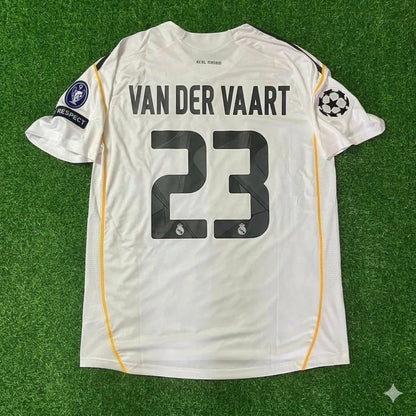Rafael Van der Vaart Real Madrid 2009 2010 Retro Jersey Soccer Shirt Trikot