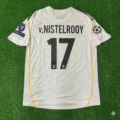 Ruud Van Nistelrooy Real Madrid 2009 2010 Retro Jersey Soccer Shirt Trikot