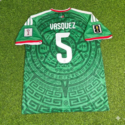 Johan Vasquez Mexico 2026 World Cup Home Green Football Jersey