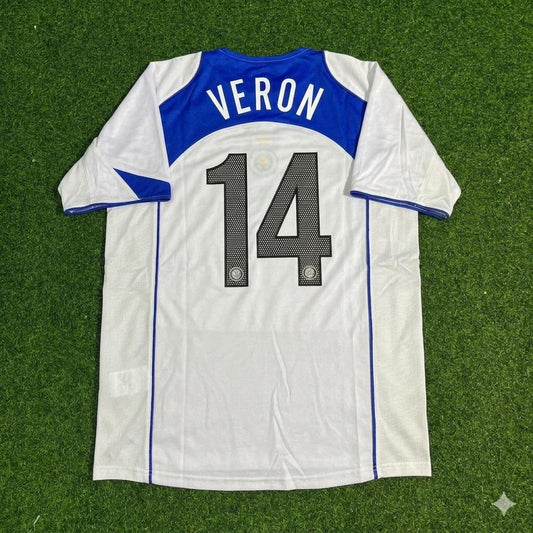 Maillot de football rétro blanc Juan Sebastian Veron Inter Milan 2004-2005