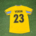 Juan Sebastian Veron Lazio 1998-2000 Yellow Retro Football Jersey