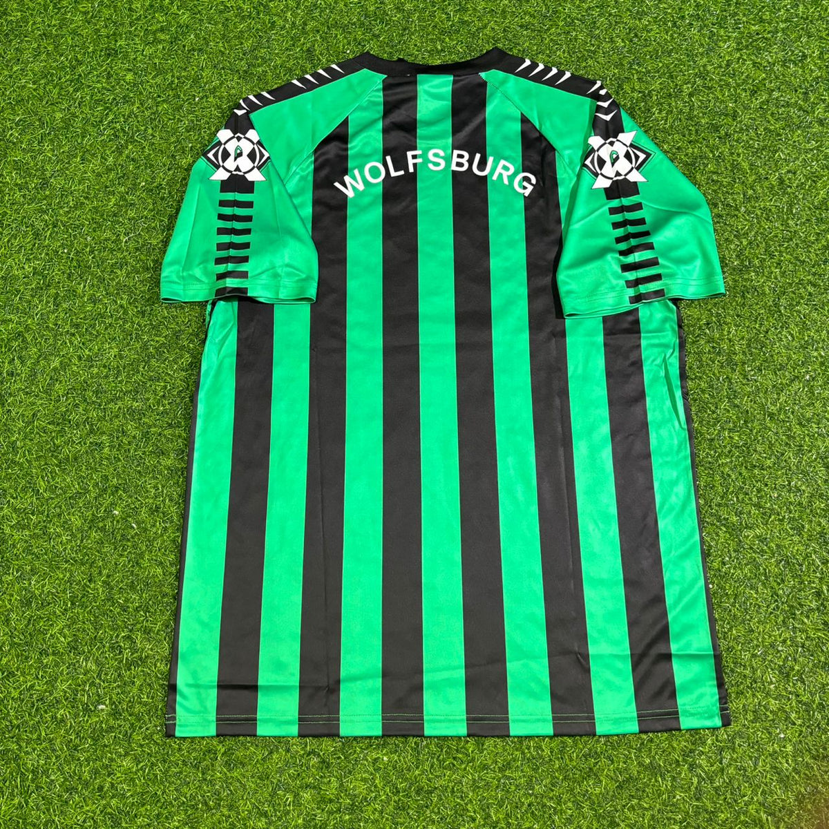 VfL Wolfsburg 1994/1995 Auswärtstrikot Retro Schwarz/Grün