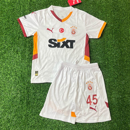 Mauro Icardi 9 Galatasaray Beyaz Cocuk Formasi KinderTrikot Kids Kit Set Maillot Enfant Soccer Shirt
