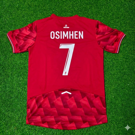 Victor Osimhen #7 LOSC Lille Home Football Retro Jersey