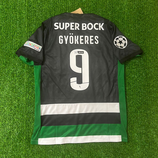 Viktor Gyökeres Sporting Lisbon 2024 2025 New Season Home Green Football Jersey