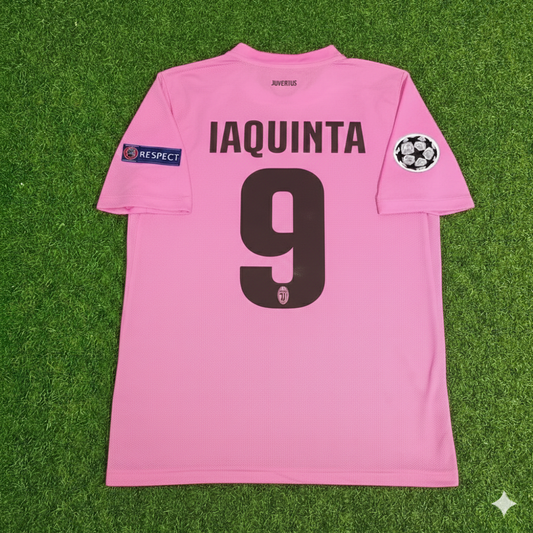 Camiseta de fútbol retro Vincenzo Laquinta Juventus rosa temporada 2012-2013