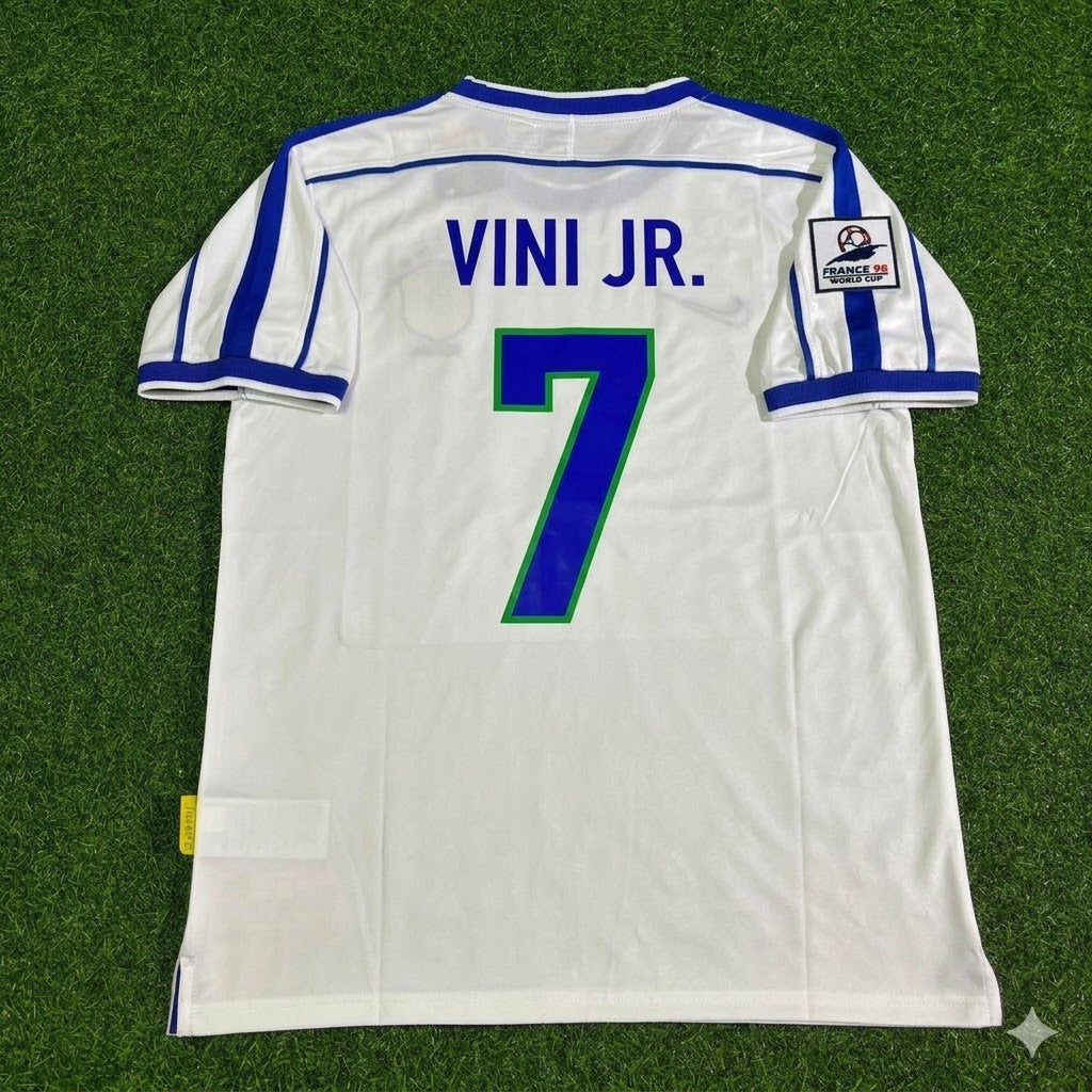 Vinicius Júnior #7 Brazil World Cup Retro Football Jersey