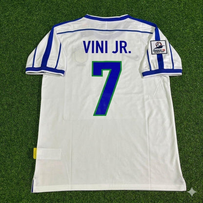Vinicius Júnior #7 Brazil World Cup Retro Football Jersey