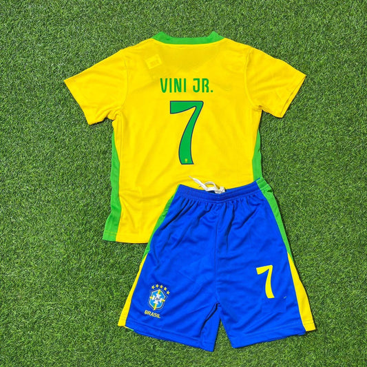 Vinícius Júnior 7 Brasilien WM 2026 Kinder Neues Saison Fußballtrikot