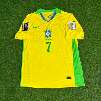 Vinicius Junior Vini JR Brazil 2026 World Cup New Season Football Jersey