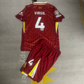 Liverpool Virgil van Dijk Ensemble Enfant Maillot Rétro Kit Enfant Maillot de Foot