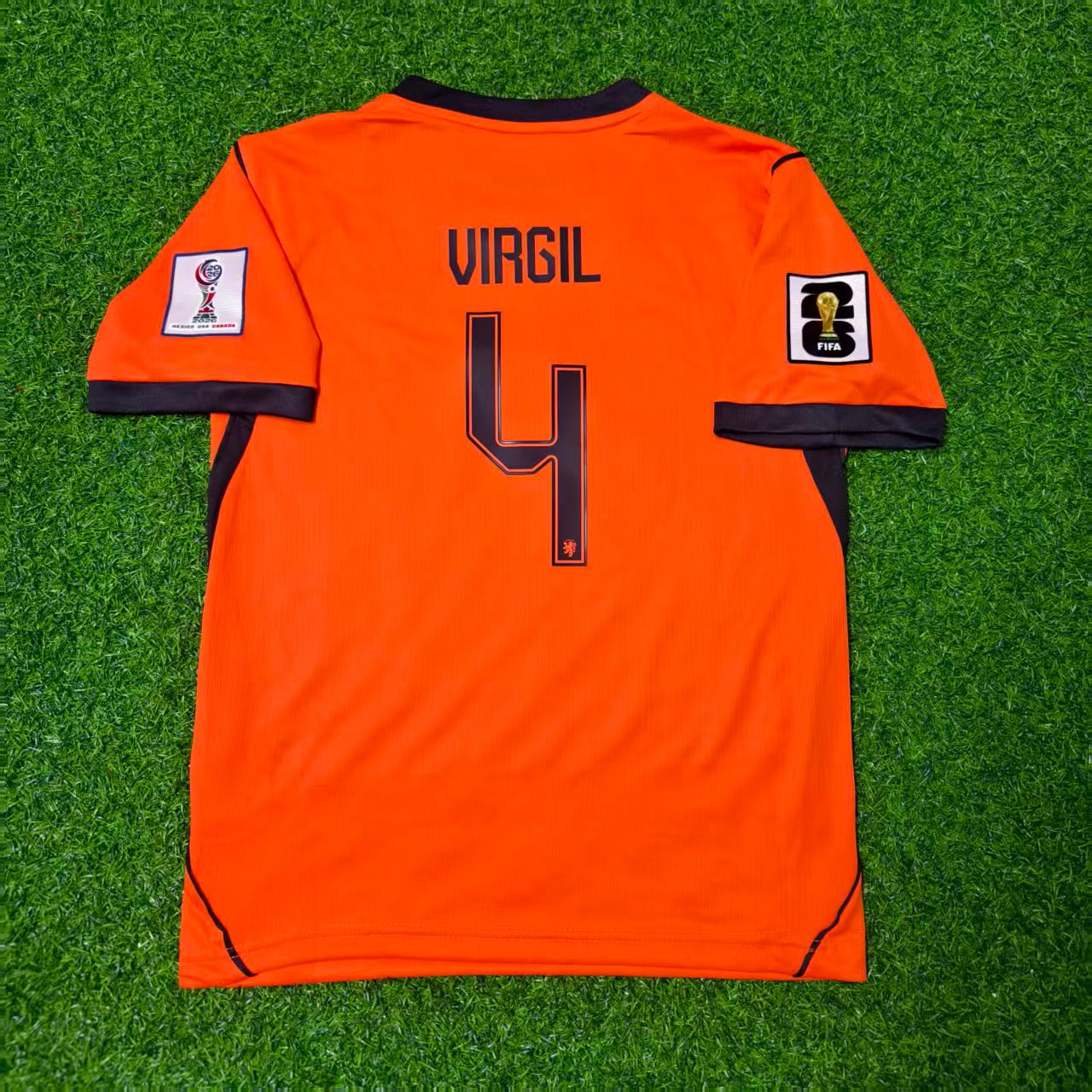 Virgil van Dijk Niederlande WM 2026 Kinder Fußballtrikot