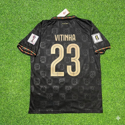 Vitinha #23 Portugal WM 2026 Schwarzes Fußballtrikot