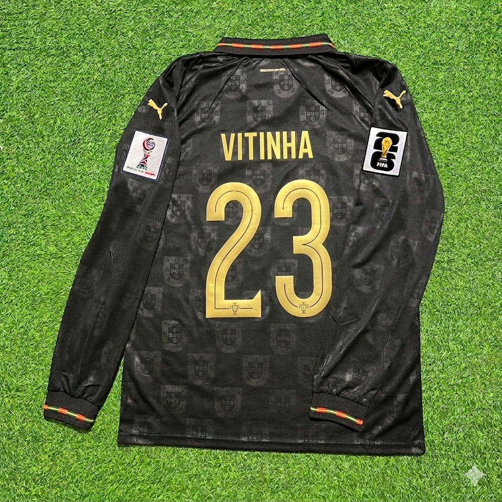 Vitinha Portugal 2026 World Cup Home Long Sleeve Jersey Trikot Maillot