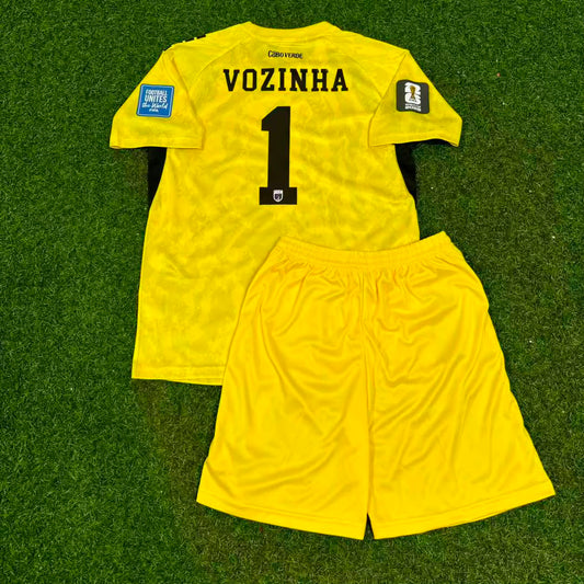Vozinha Maillot de Gardien Cap-Vert Coupe du Monde 2026 Enfant Football Trikot Maillot