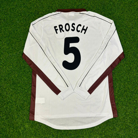 Camiseta de fútbol retro de manga larga de local conmemorativa de Walter Frosch del FC St. Pauli