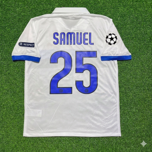 Walter Samuel Inter 2009/2010 White Retro Football Jersey