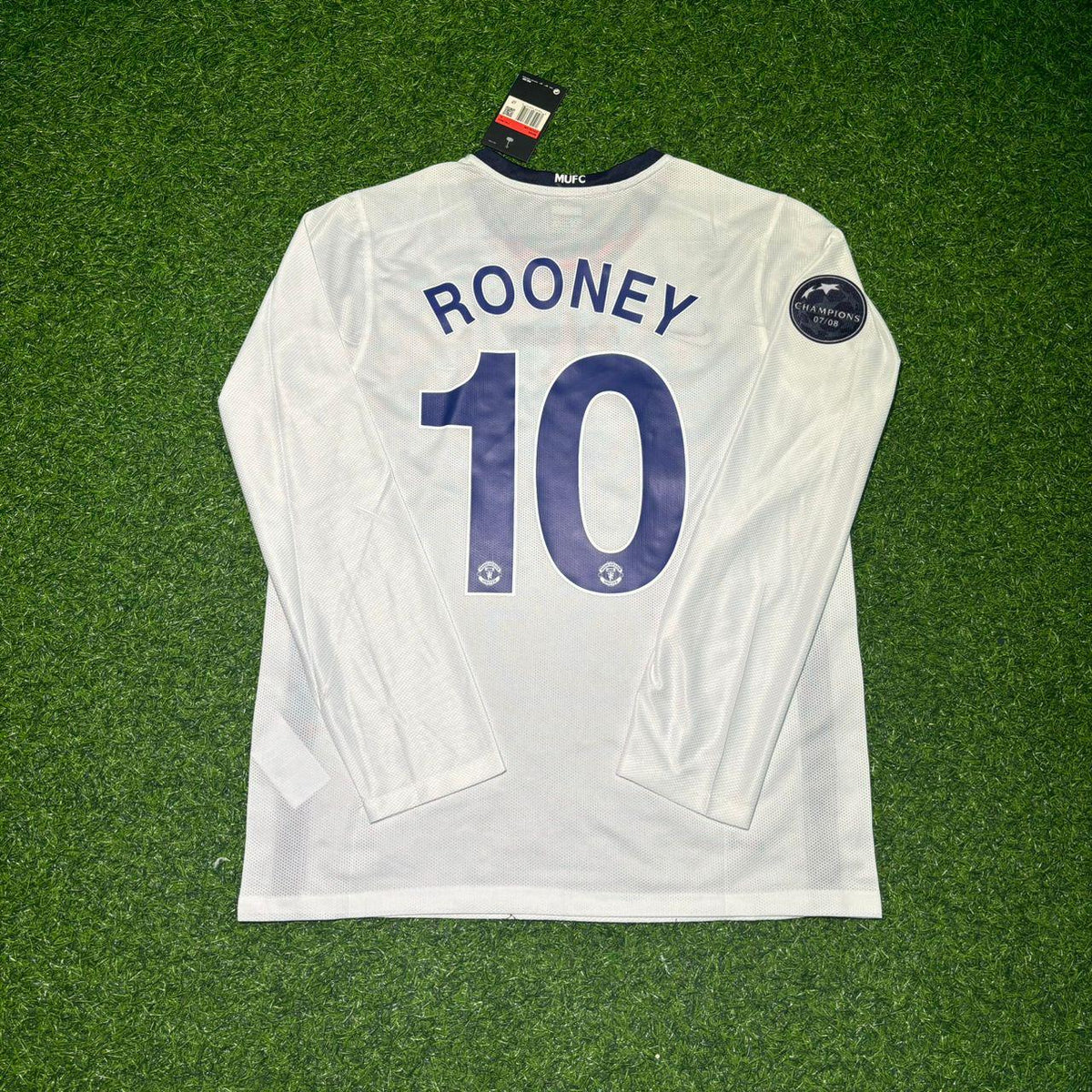 Wayne Rooney 10 Manchester United 2009 Final Retro Long Sleeve Jersey Trikot
