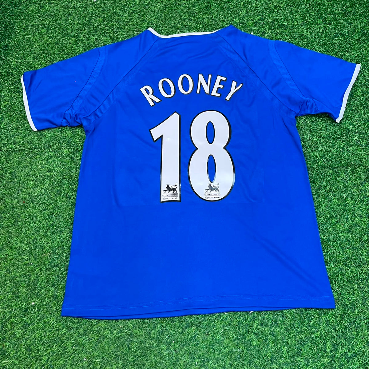 Wayne Rooney #18 Everton Fc Blue Retro Football Jersey