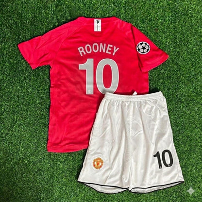 Wayne Rooney #10 Manchester United 2008 Finale Kinder-Fußballtrikot Heim