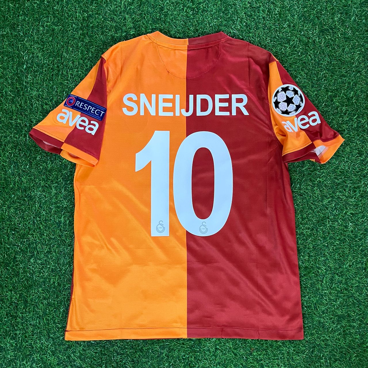 Wesley Sneijder 10 Galatasaray Retro 2013-2014 Formasi Home Jersey Trikot Maillot