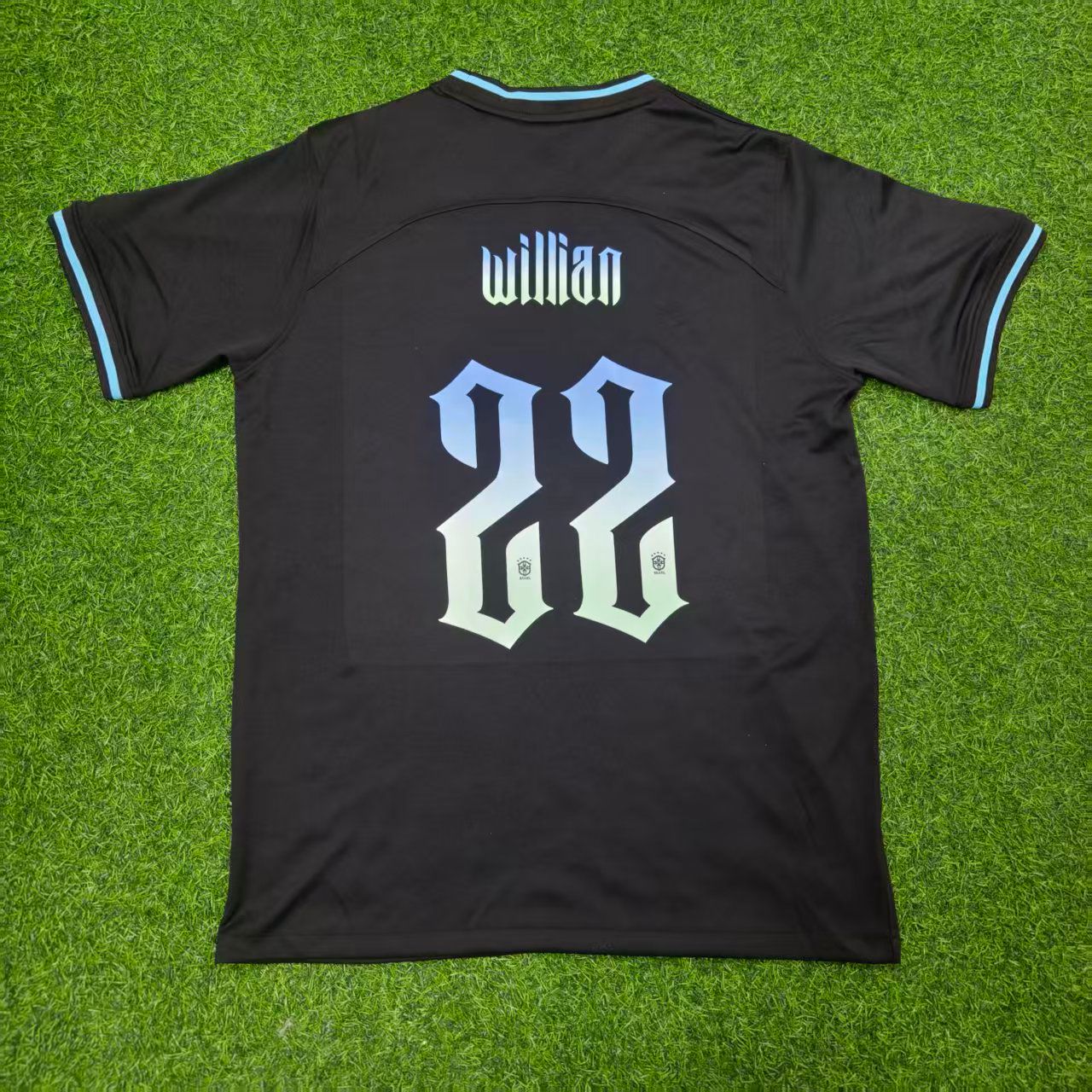 Willian Brasil Retro Fußballtrikot Set