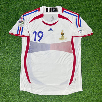 Willy Sagnol France 2006 World Cup Final White Retro Football Jersey