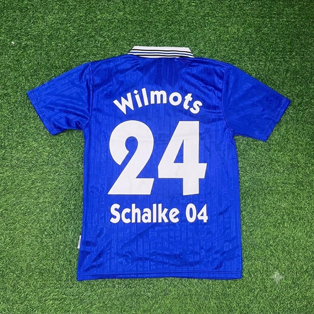 Marc Wilmots Schalke 04 1996-1997 Heim Retro Fußballtrikot