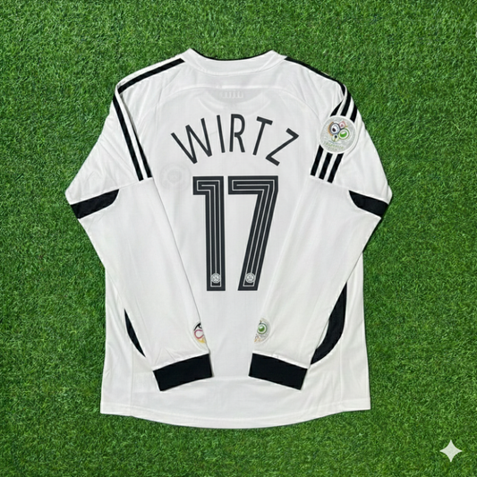 Florian Wirtz Deutschland WM Langarm Weiß Retro Fußballtrikot