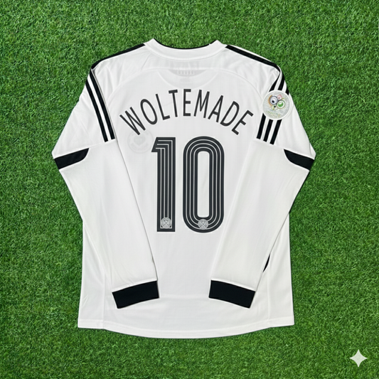 Nick Woltemade Deutschland WM Langarm Weiß Retro Fußballtrikot