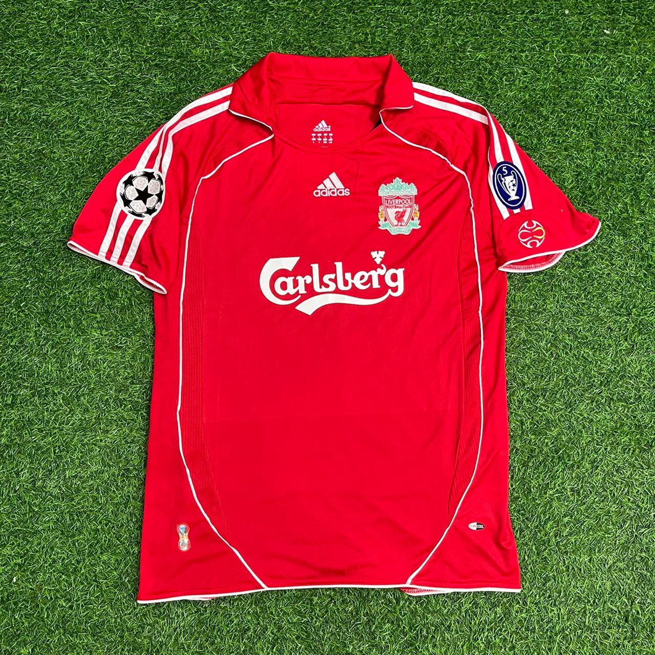 Xabi Alonso #14 Liverpool Maillot 2007/08 Maillot de Foot