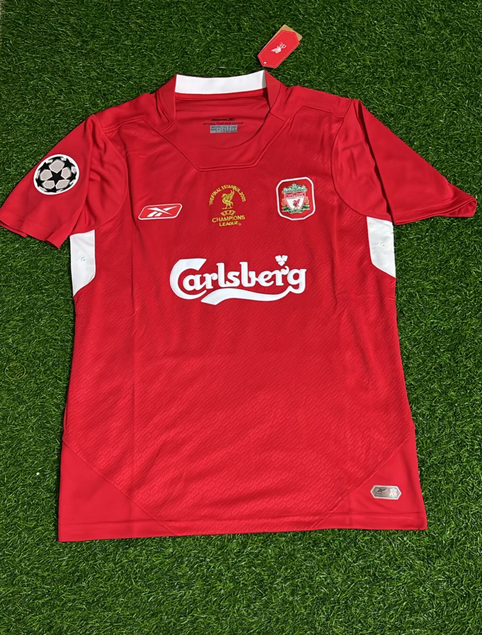 Xabi Alonso 14 – Liverpool Maillot Rétro Rouge Finale Ligue des Champions 2005
