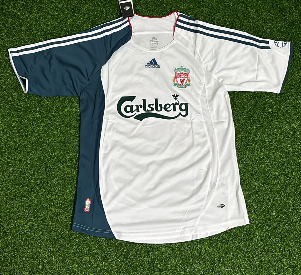 Xabi Alonso Liverpool 2006 2007 Weißes Retro-Trikot
