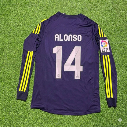 Xabi Alonso 14- Real Madrid 2012/2013 Away Long Sleeve Football Jersey