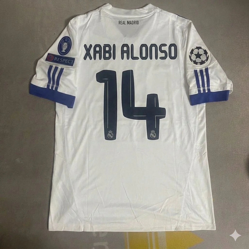 Xabi Alonso 14- Real Madrid 2010 2011 Retro Jersey Trikot