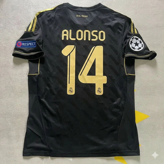 Xabi Alonso 14-  Real  Madrid 2011-2012  Champions League Retro Jersey Soccer Shirt