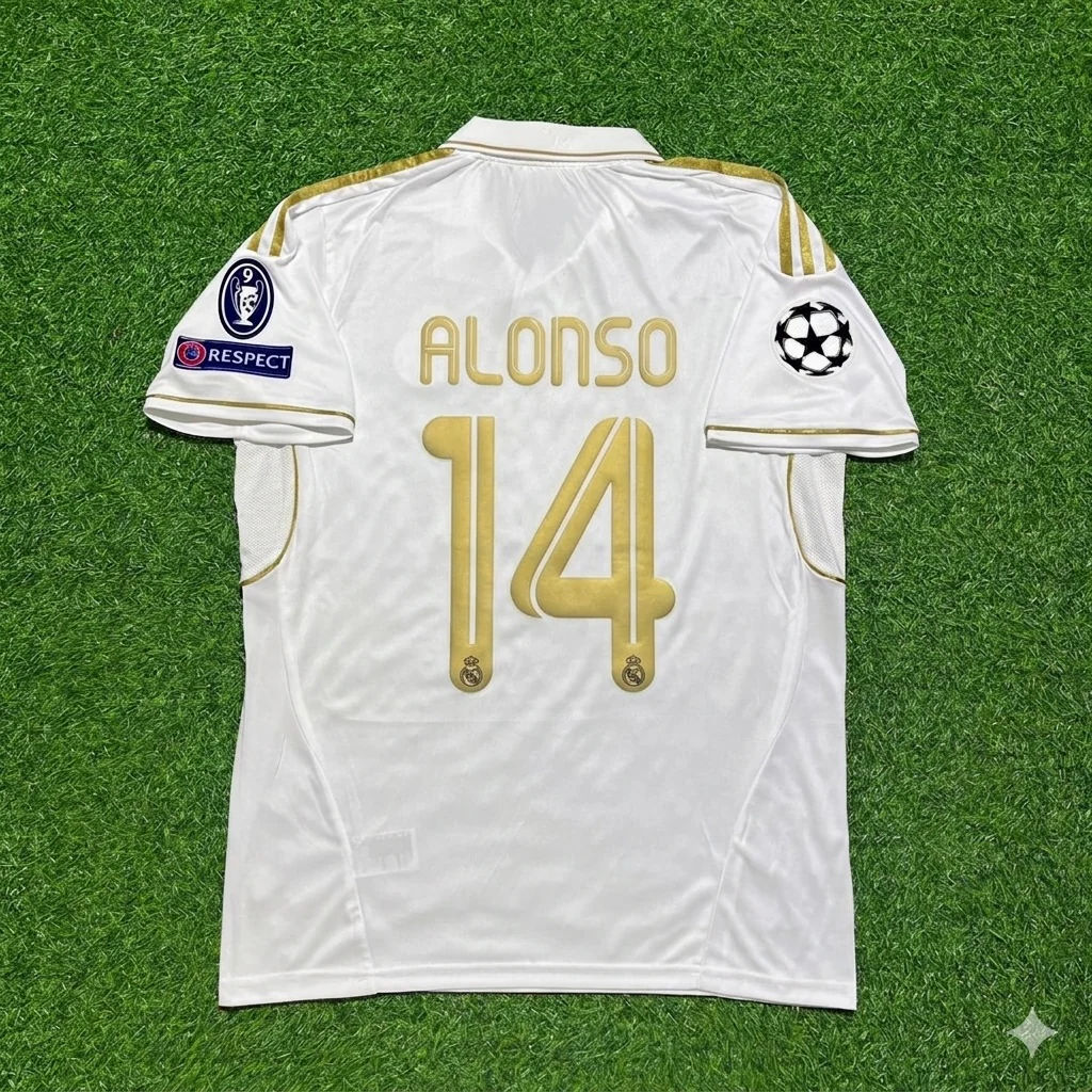 Xabi Alonso #14 Real Madrid 2011-2012 Jersey Soccer Shirt Trikot