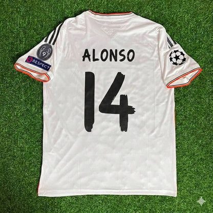 Xabi Alonso 14- Real  Madrid Lisbon Short Sleeve Jersey Soccer Shirt