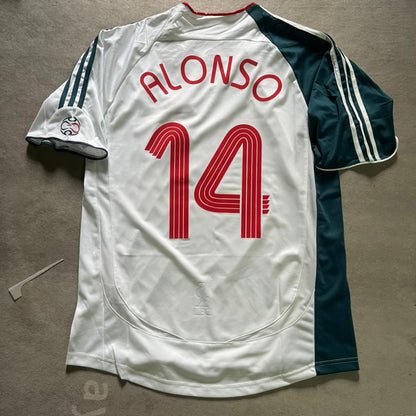 Xabi Alonso Liverpool 2006 2007 Weißes Retro-Trikot