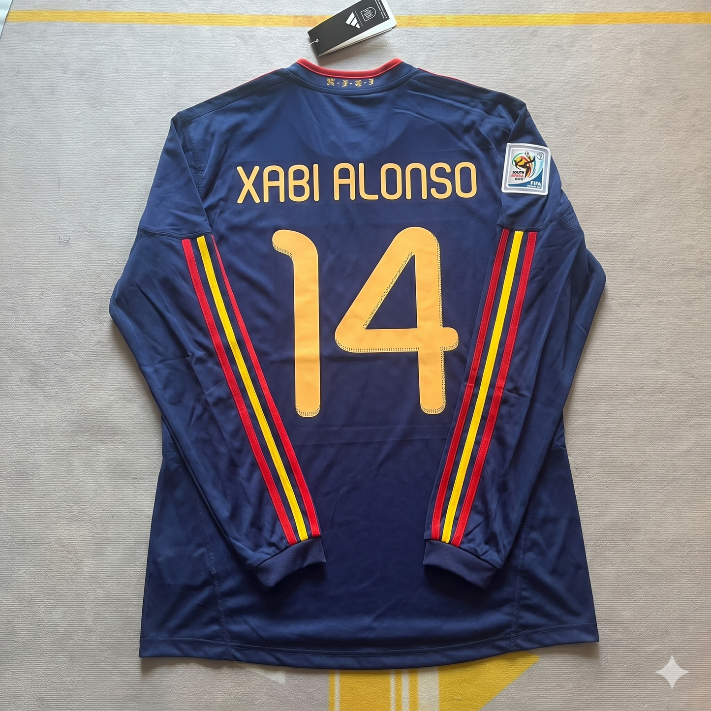 Xabi Alonso - Spanien 2010 WM-Finale Retro Trikot