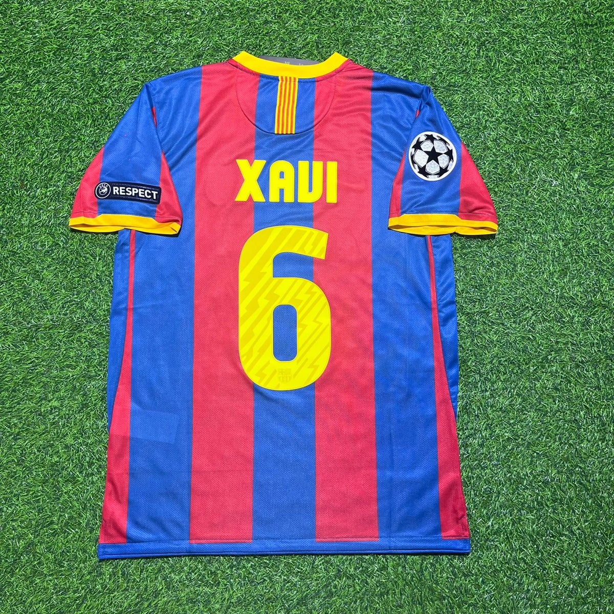 Camiseta de fútbol de Xavi Barcelona 2011 Final de Londres