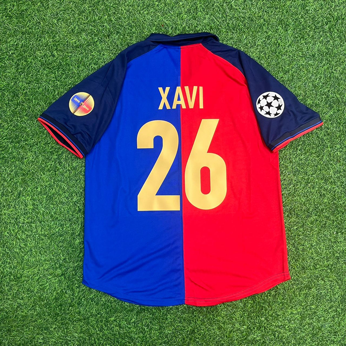Xavi Hernandez 26 – Maillot Rétro Barcelone 1998/1999 – | Trikot | Maillot de Football