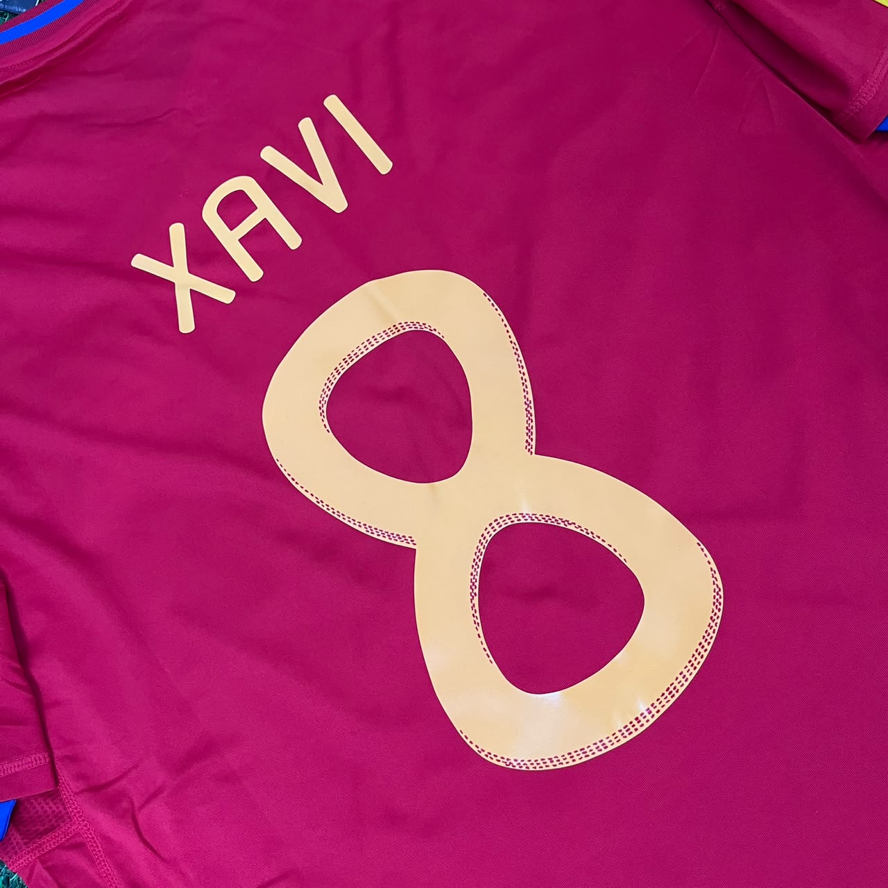 Xavi Hernandez 8 – Spain 2010 World Cup Retro Kit Jersey – | Trikot | Maillot Soccer Shirt