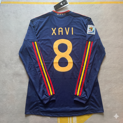 Xavi Hernandez – Spanien 2010 WM-Finale Retro-Trikot